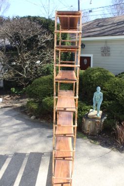 Buy Custom Walnut Copper Pipe Bookshelves Made To Order From