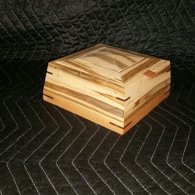 Custom Made Ambrosia Maple And Cherry Jewelry Box