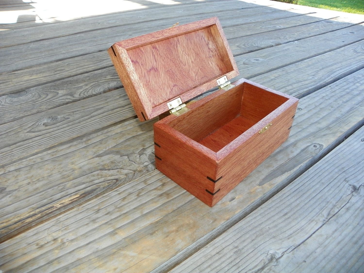 Custom Made Dovetailed Box Using Four Wood Types by Elegant Woodworking  Gifts