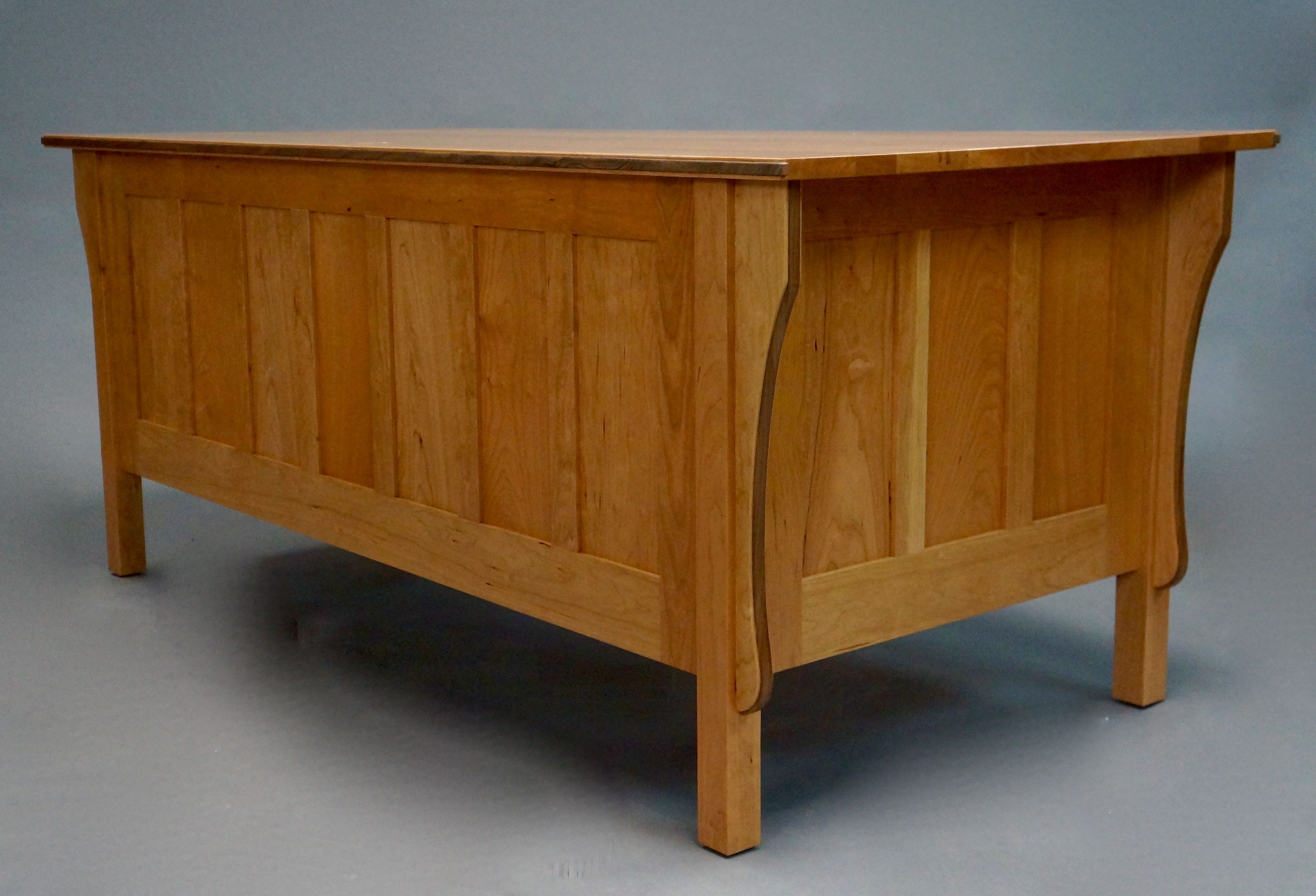 Hand Crafted CherryMission Style Executive Desk by Gerspach
