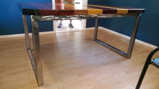 Custom Made Exotic Wood Dining Table
