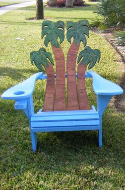 Hand Crafted Adirondack Chair - Palms Design by Island 