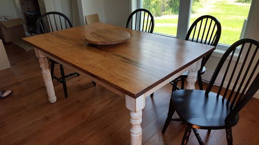 Custom Made Farm House Rustic Maple Table