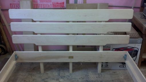 Custom Made Wooden Queen Platform Bed