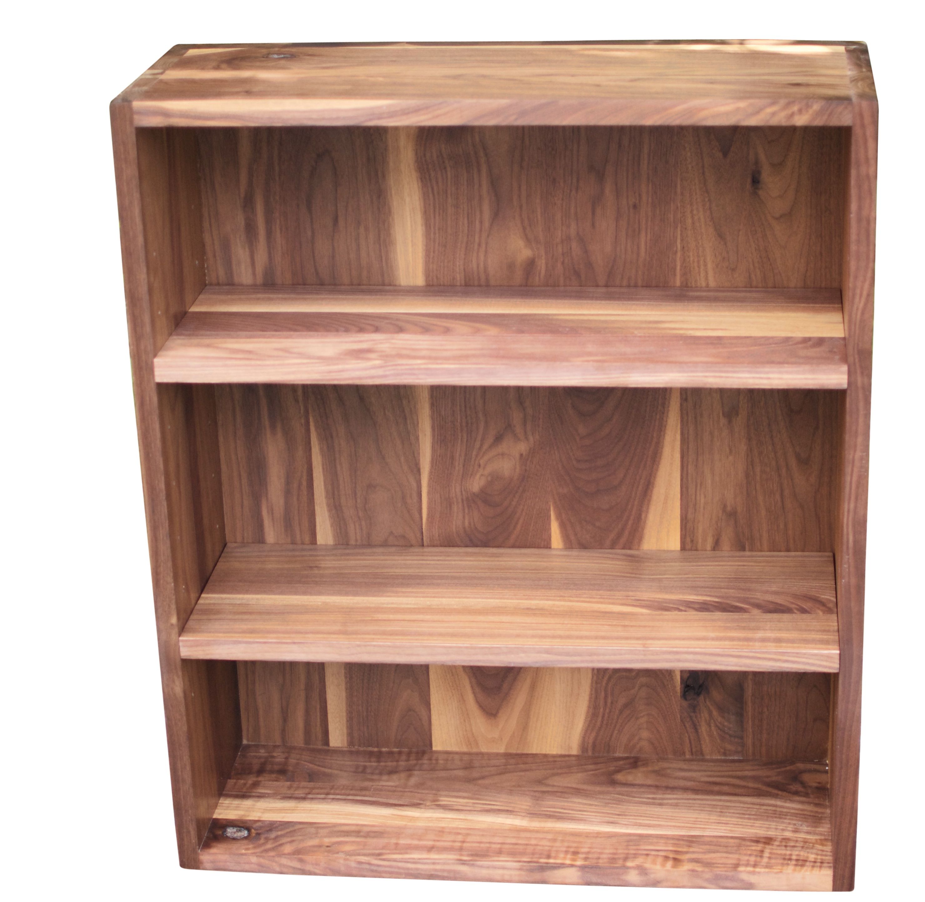 Buy Hand Made Solid Walnut Bookcase With Moveable Shelves, made to