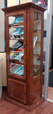 Custom Made Tower Retail Humidor Display Cabinet