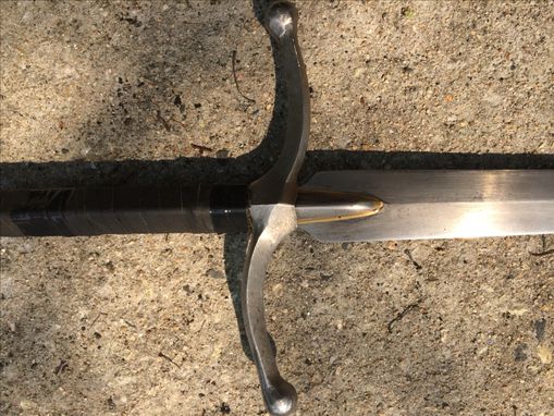 Custom Made Damascus Steel Hand-Forged Welded Sword.