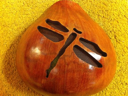 Custom Made Dragon Fly Gourd Art