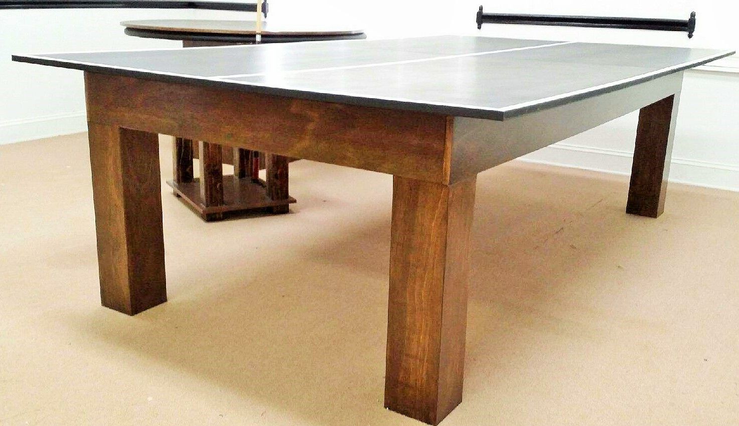 Buy Hand Made 8ft Conversion Pool Table With Ping Pong Top !, made to