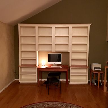 Custom Made Painted Birch Bookcases
