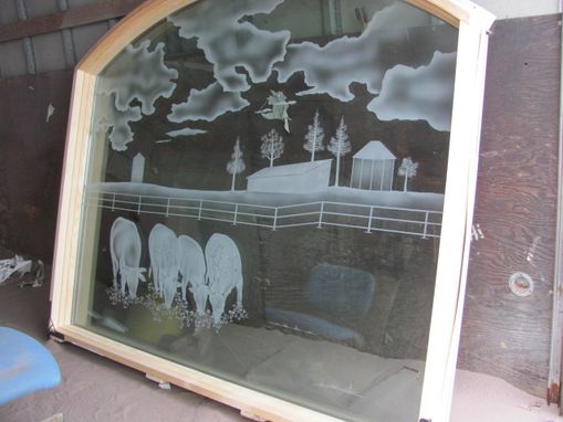 Custom Made Etched Glass For Bedroom, Kitchen, Pantry, Interior Doors Or Windows
