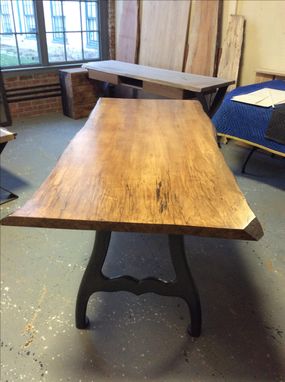 Custom Made Live Edge Slab Tables, Custom Built, Metal And Wood Leg Options, Up To 8 Feet Long
