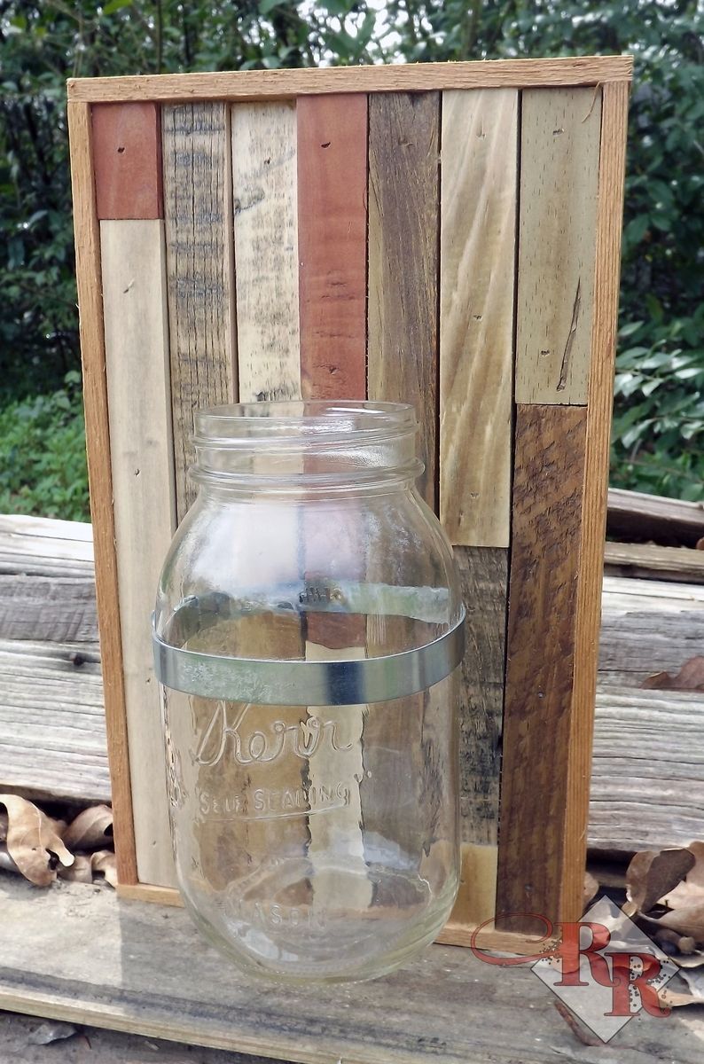 Hand Made Mason Jar Wall Sconce / Candle Holder by Rustic Ridge