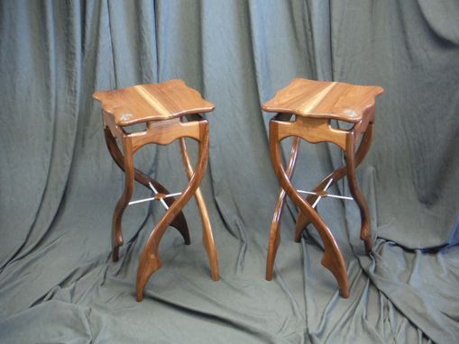 Custom Made Decorative Pirouette Side Tables