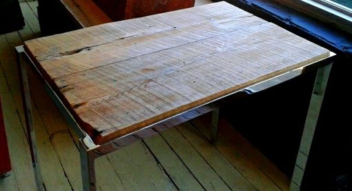 Custom Made East Loft Side Table - Aged Barn Wood
