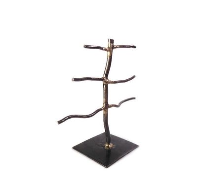 Custom Made Hand Sculpted Metal Earring Tree Display Stand