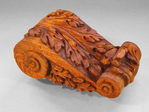 Custom Made Hand Carved Sapele Corbels