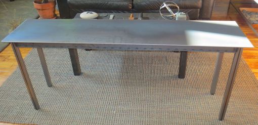 Custom Made Simple Steel Dining Table / Console - Industrial