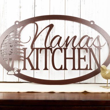 Custom Made Custom Metal Sign, Kitchen Sign, Name Sign, Rustic, Metal Wall Art, Personalized Sign, Wall Hanging