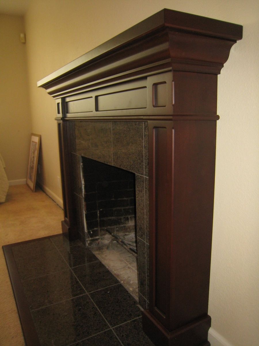 Custom Made Cherry Fireplace Mantel by Michael Meyer Fine Woodworking