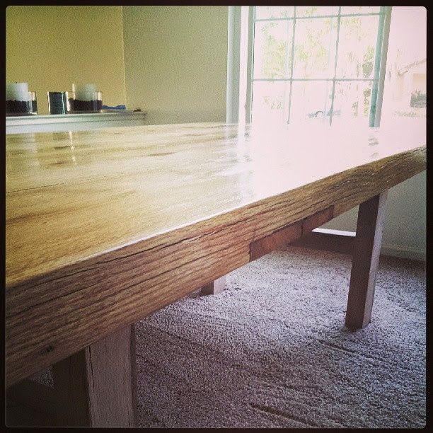 Custom Black Oak Dining Table by Wise Woodworking