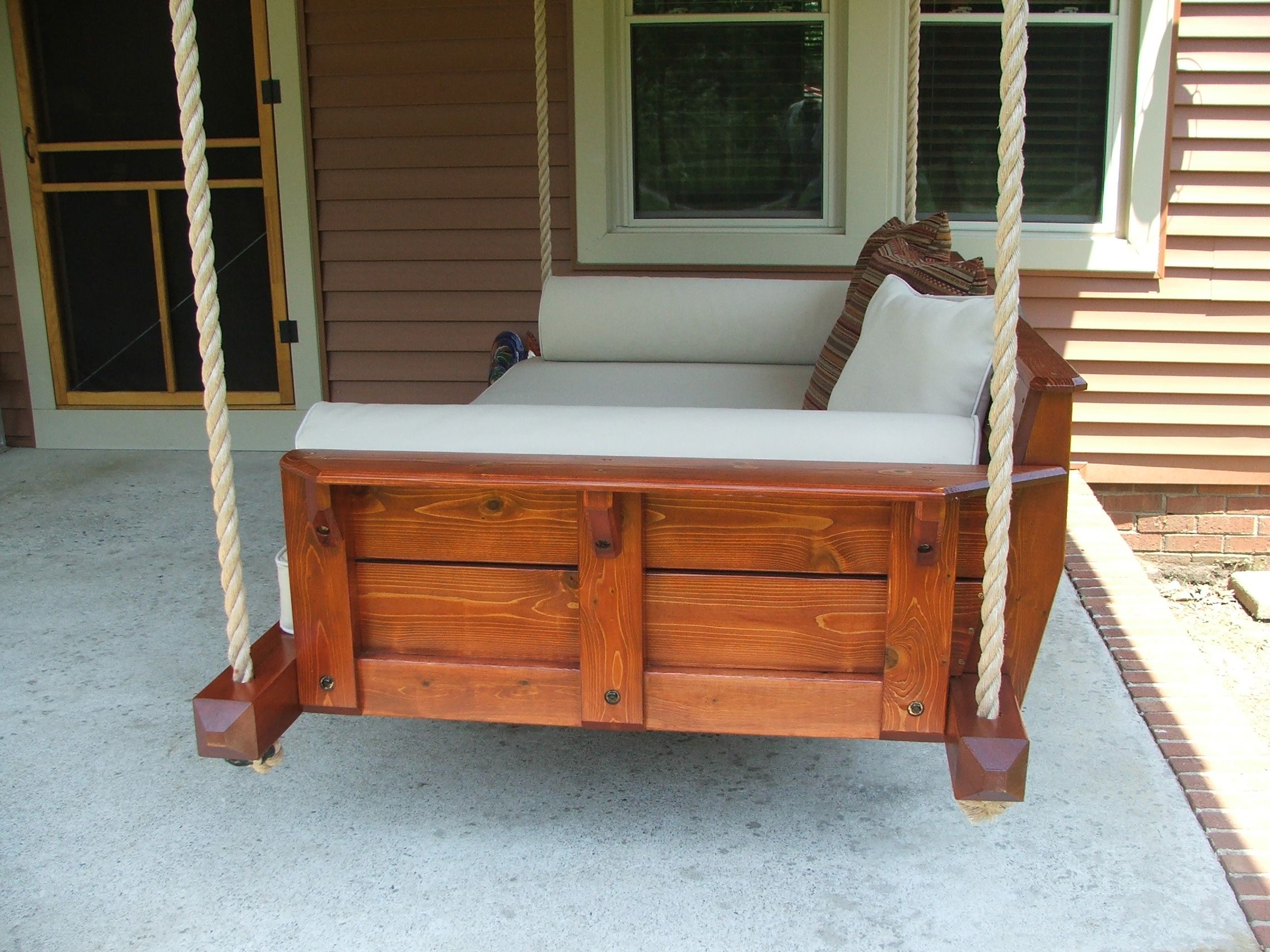 Custom Rustic Porch Bed Swing by Carolina Porch Swings