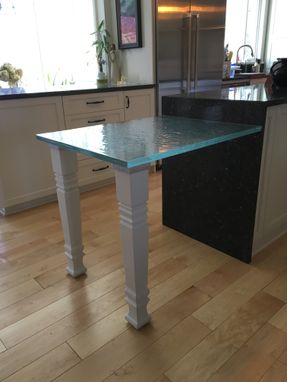 Custom Made Thick Glass Countertop Slabs And Tabletops