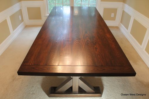 Custom Made "Bogart" Trestle Dining Table