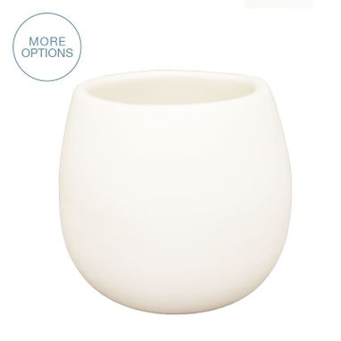 Custom Made Matte Porcelain Usa Made Cup- White