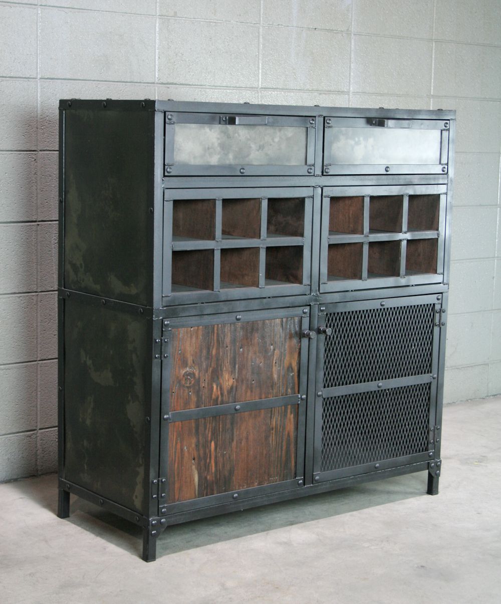 Buy A Hand Crafted Modern Industrial Liquor Wine Cabinet