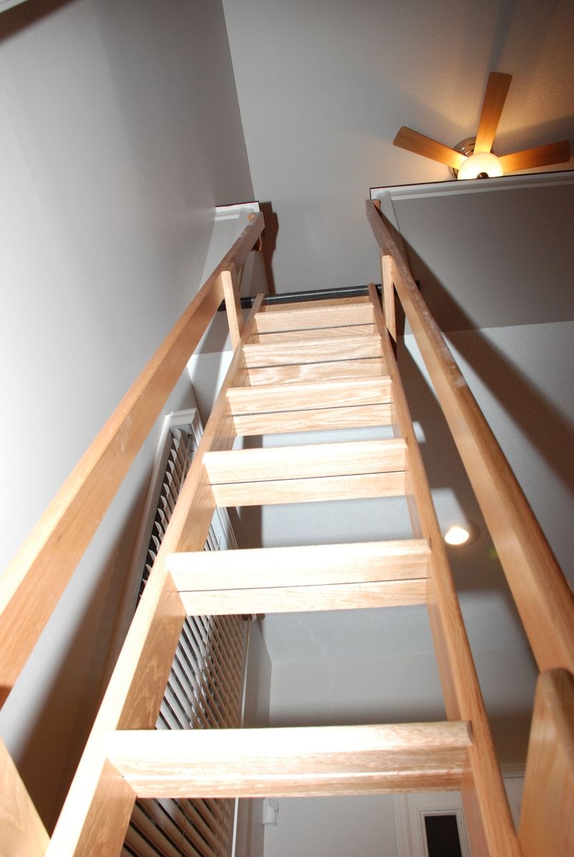 Hand Made Loft/Library Ladder by Belak Woodworking LLC