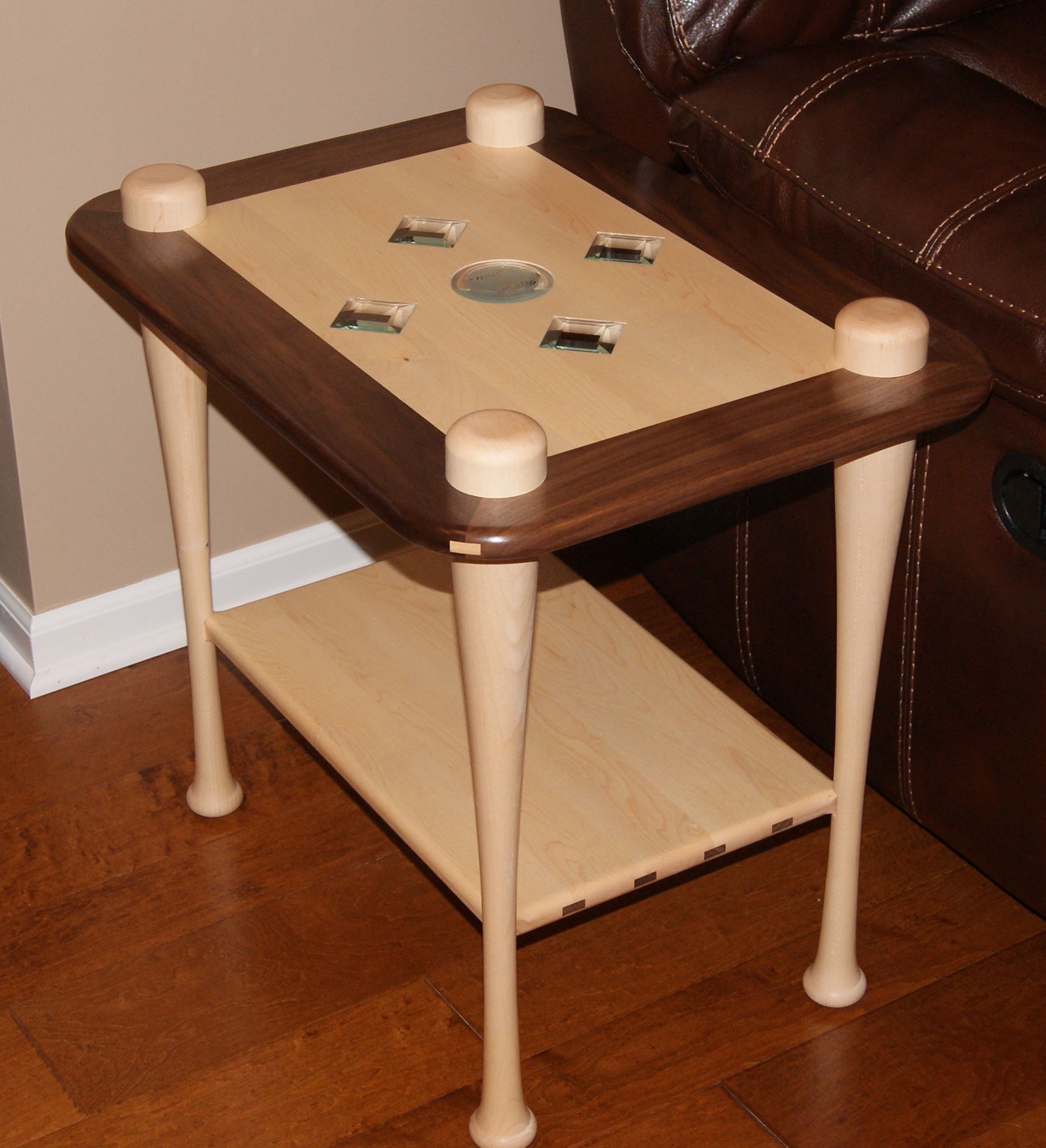 Hand Crafted Baseball Coffee Table & End Table by Michael's Fine