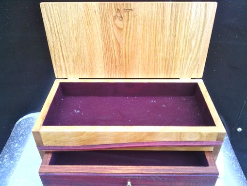 Custom Made Solid Wooden Jewelry Box