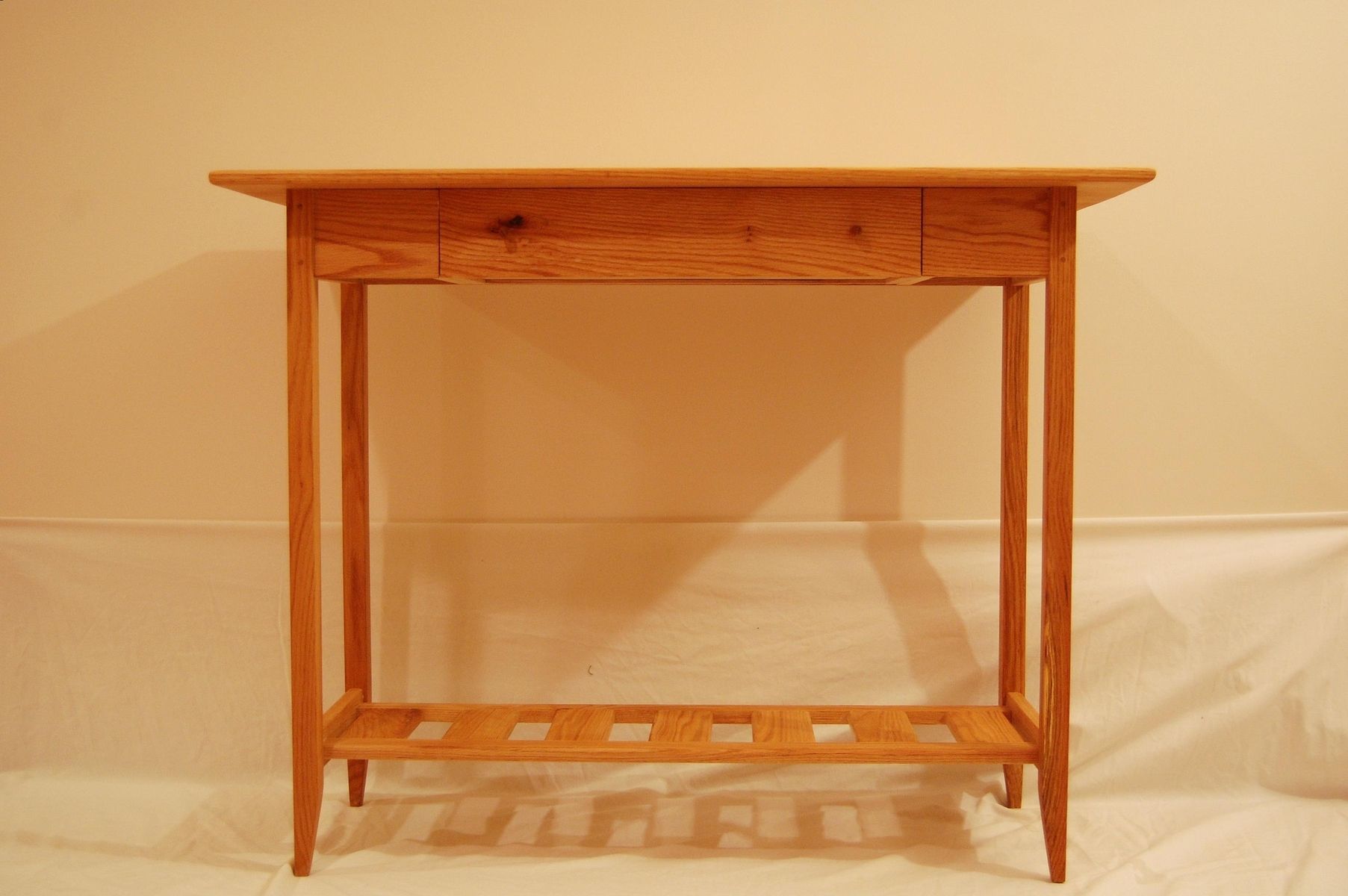 Buy Custom Shaker Oak Sofa Table/ Hall Table With Drawer And Shelf