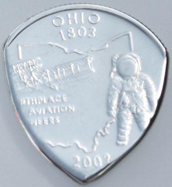 Custom Made Custom State Quarter The Original Coin Guitar Picks® In Standard Or 90% Silver Proof