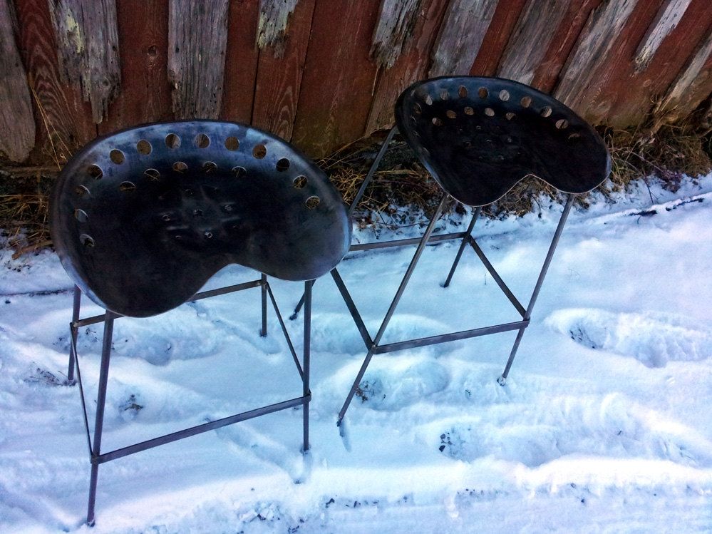 Buy Custom Vintage Tractor Seat Bar Stools, made to order from The