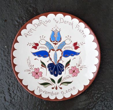 Custom Made #7-Personalized Pennsylvania Dutch Wedding Plate
