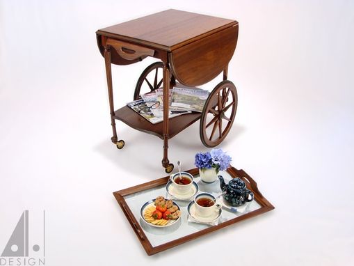 Custom Made Mahogany Tea Cart Restoration