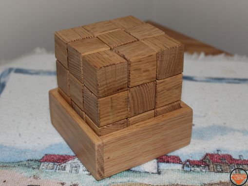 Custom Made Wooden Cube Block Puzzle