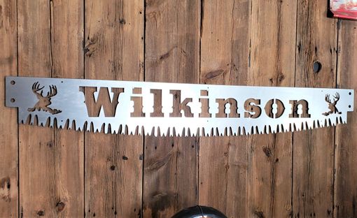 Custom Made Crosscut Saw Blade Custom Name Sign