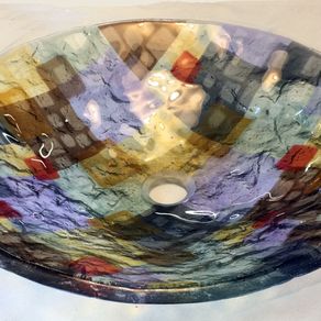 Custom Dichroic Glass Vessel Sink By Stouffer Studios Art