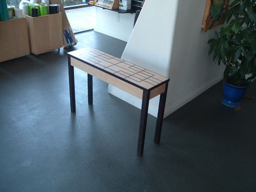 Custom Made Many's Sofa Table To Accompany His Coffee Table