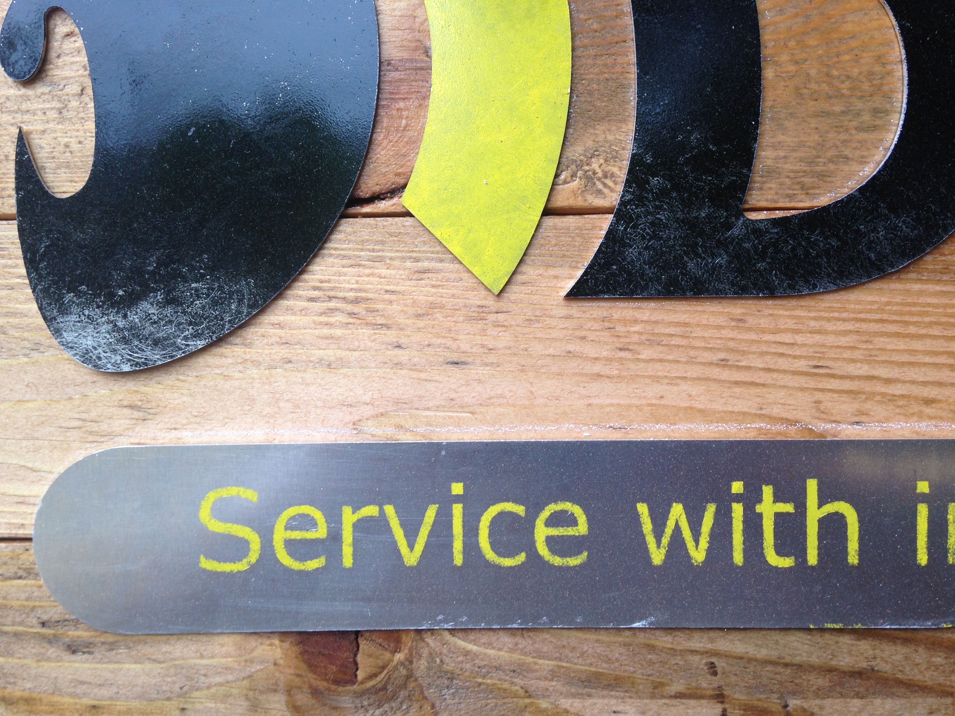 Custom Made Rustic Business Sign by SantaCruz Designs