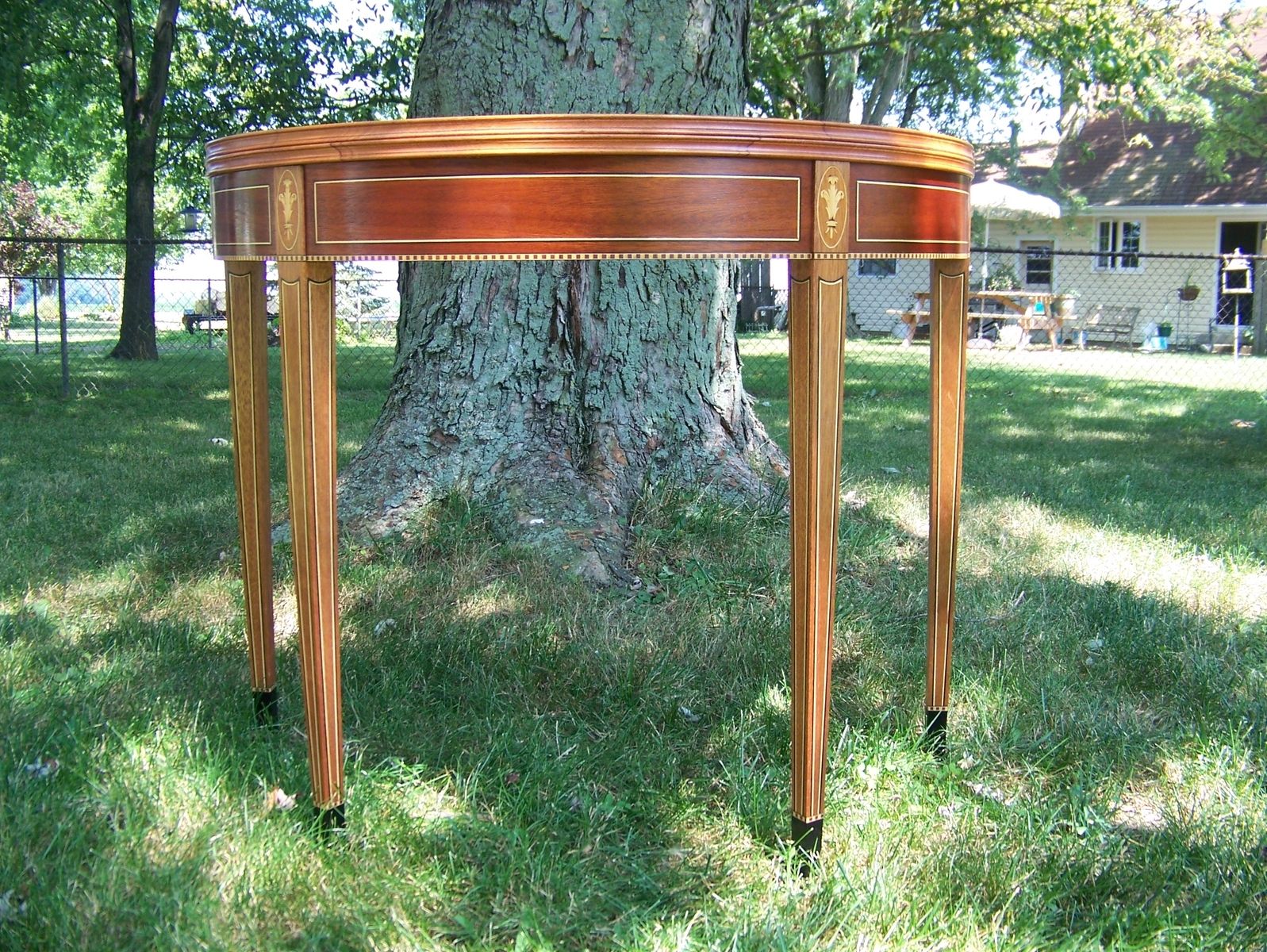 Buy Hand Crafted Federal Card Table made to order from Andrew