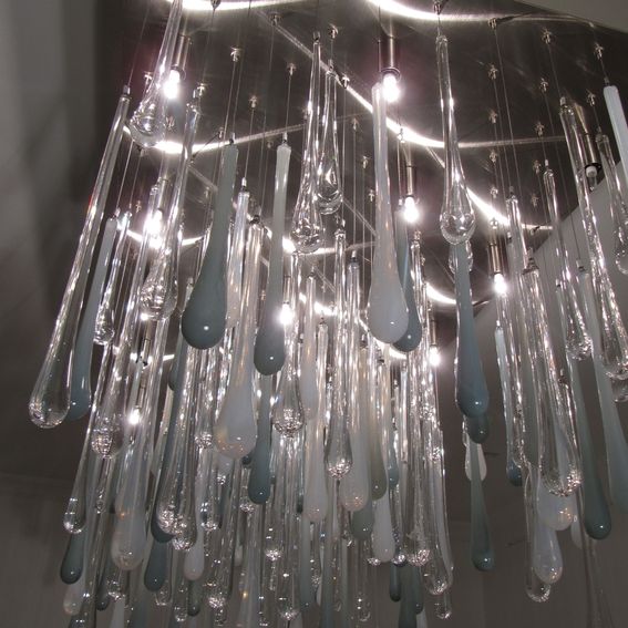 Hand Made Pioggia Rain Chandelier by Illuminata Art Glass Design ...