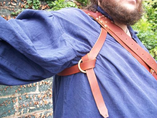 Custom Made Leather Two-Sword Baldric