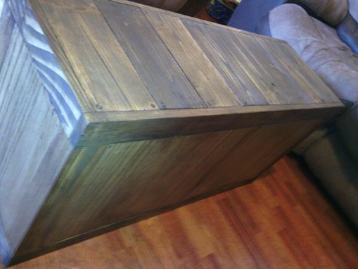 Custom Made Durable Wood Storage Bench