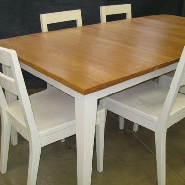 Custom Made Cherry And Oak Country Dining Set