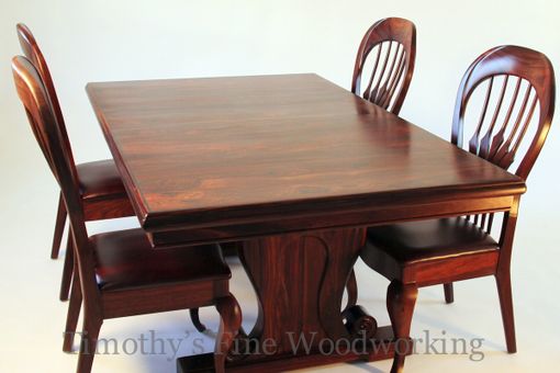 Custom Made Old World Style Dining Table And Chairs