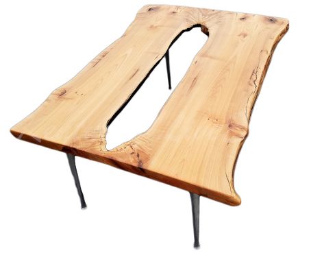 Custom Made Live Edge Coffee Table- Maple Burl- Dual Slab Table- Modern- Rustic- Organic- Contemporary